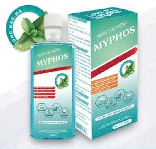 Myphos Adult 500 ml – Súc miệng kháng khuẩn, giảm viêm họng và ngừa sâu răng